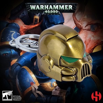 Porte-Clés  Space Marine Mkvii Helmet Gold - Warhammer 40K