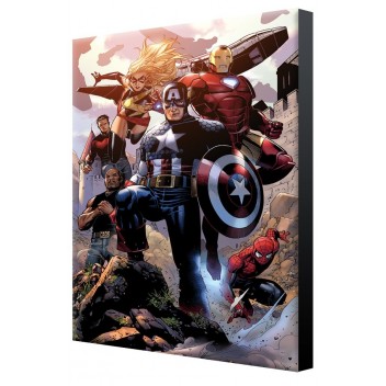 Marvel Wood panel 01 - Avengers By J. Cheung - 26.50 X 17.50Cm 