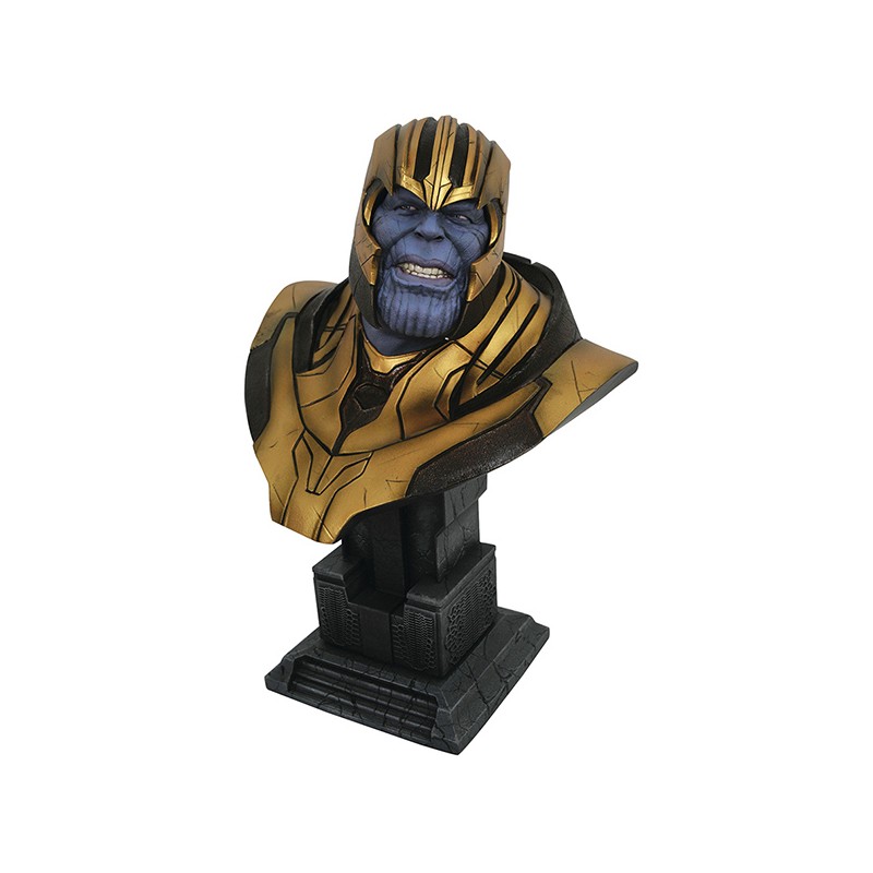 DIAMOCT19254 preorder LEGENDS IN 3D AVENGERS 4 THANOS 1/2 BUSTO DIAMOND SELECT 