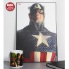 Marvel Heroes - Alex Ross - Captain America - 35x50cm Wood panel