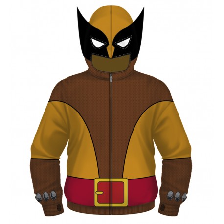 Wolverine Brown Costume Hoodie  L