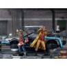 DeLorean Full Set Deluxe - Back to the Future Part II  Art Scale 1/10