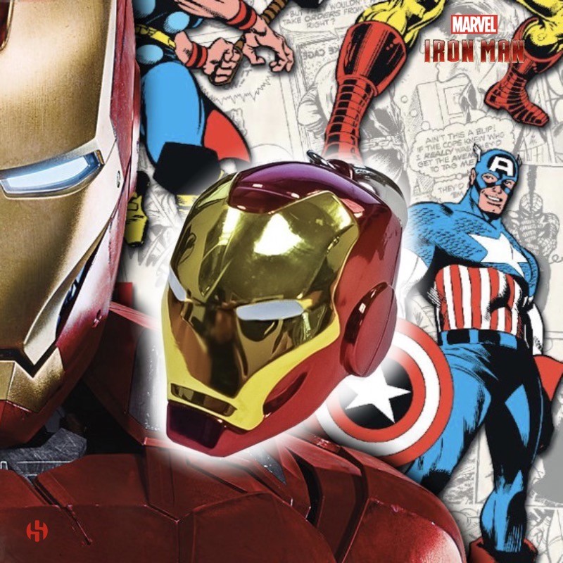 Porte-Clés Iron Man Casque (Color) Métal - Marvel - Semic Studio