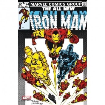 MARVEL STEEL COVER 10 - IRON MAN 174 - GIANT SIZE