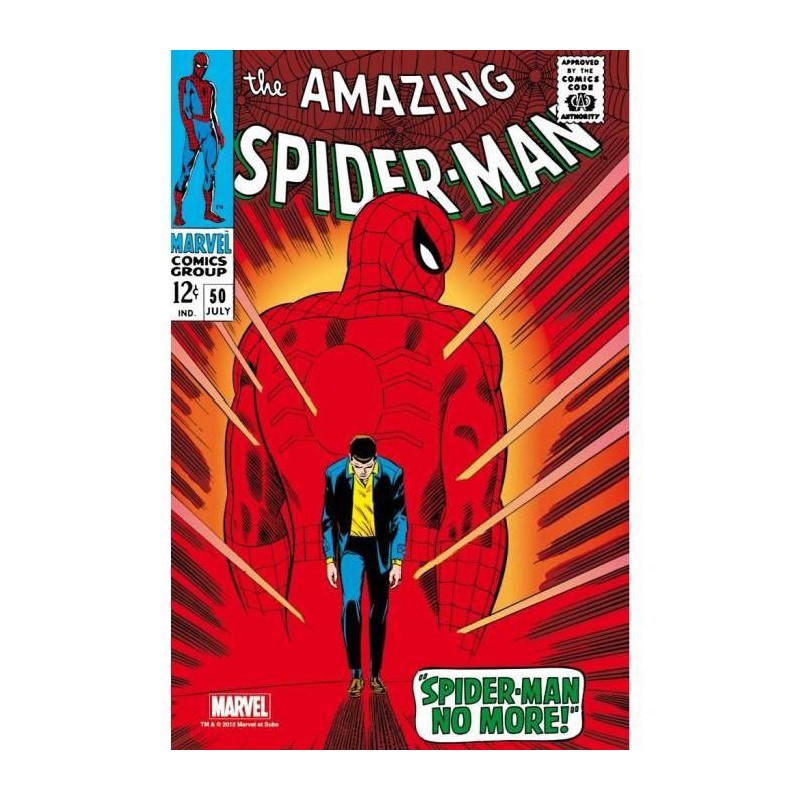 MARVEL STEEL COVER 12 - AMAZING SPIDER-MAN 50 - COMICS SIZE - Semic Studio