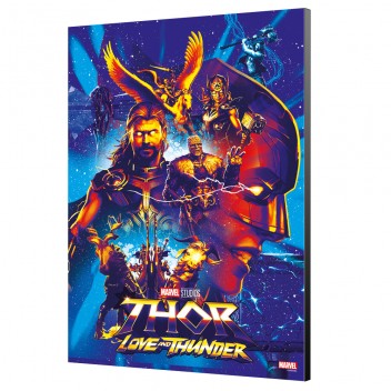 Tableau Marvel - Blue poster - Thor love and thunder 