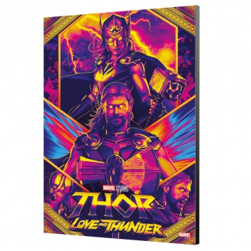 Tableau Marvel - Purple poster - Thor love and thunder 
