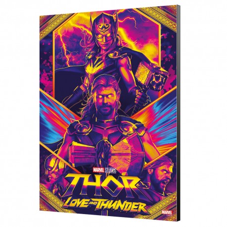 Tableau Marvel - Purple poster - Thor love and thunder 