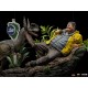 Dennis Nedry meets the Dilophosaurus - Jurassic Park DX art cale 1/10
