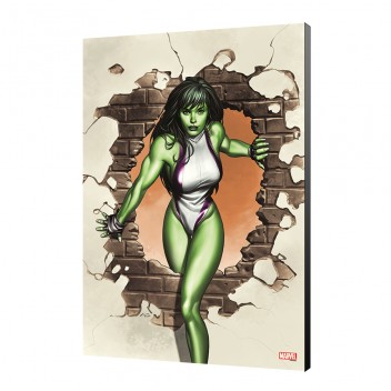 She-Hulk 01 - Granov - 35x50cm wood panel