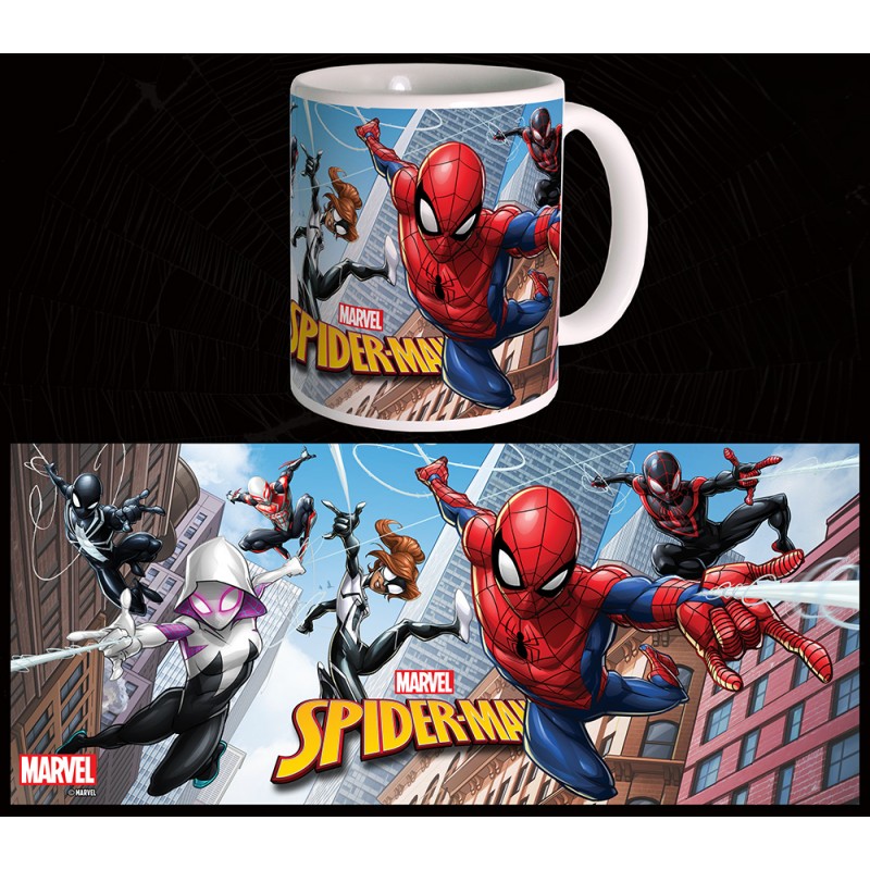 Taza Spiderman Comic Logo Cerámica