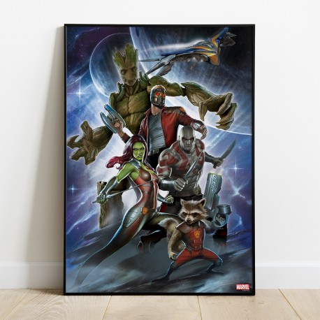 Tableau Guardians of the Galaxy 03 - The guardians 35x50cm
