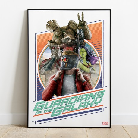 Tableau Guardians of the Galaxy 01 - Retro 35x50cm