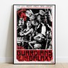 Guardians of the Galaxy 02 - black white red 35x50cm Wood Panel
