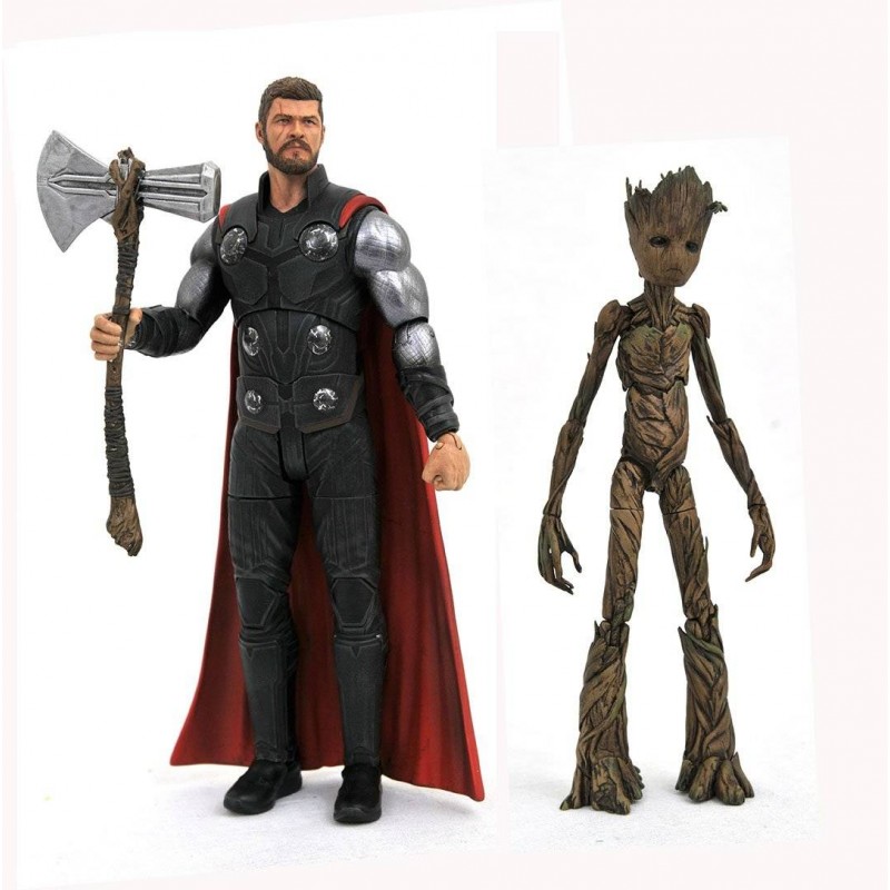 thor and groot 2 pack funko