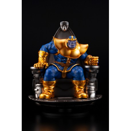 marvel thanos on space throne fine art statue