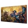 Ultramarines Vs Nurgle - Warhammer 40K - 50x35cm wood panel