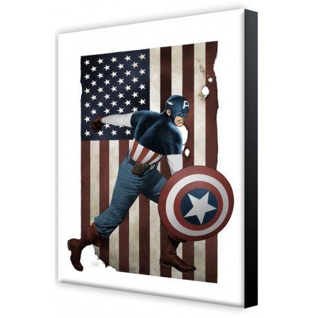 SEMIC LAMINAGE 02 - CAPTAIN AMERICA BY T. CHAREST - 26.50 x 17.50cm  